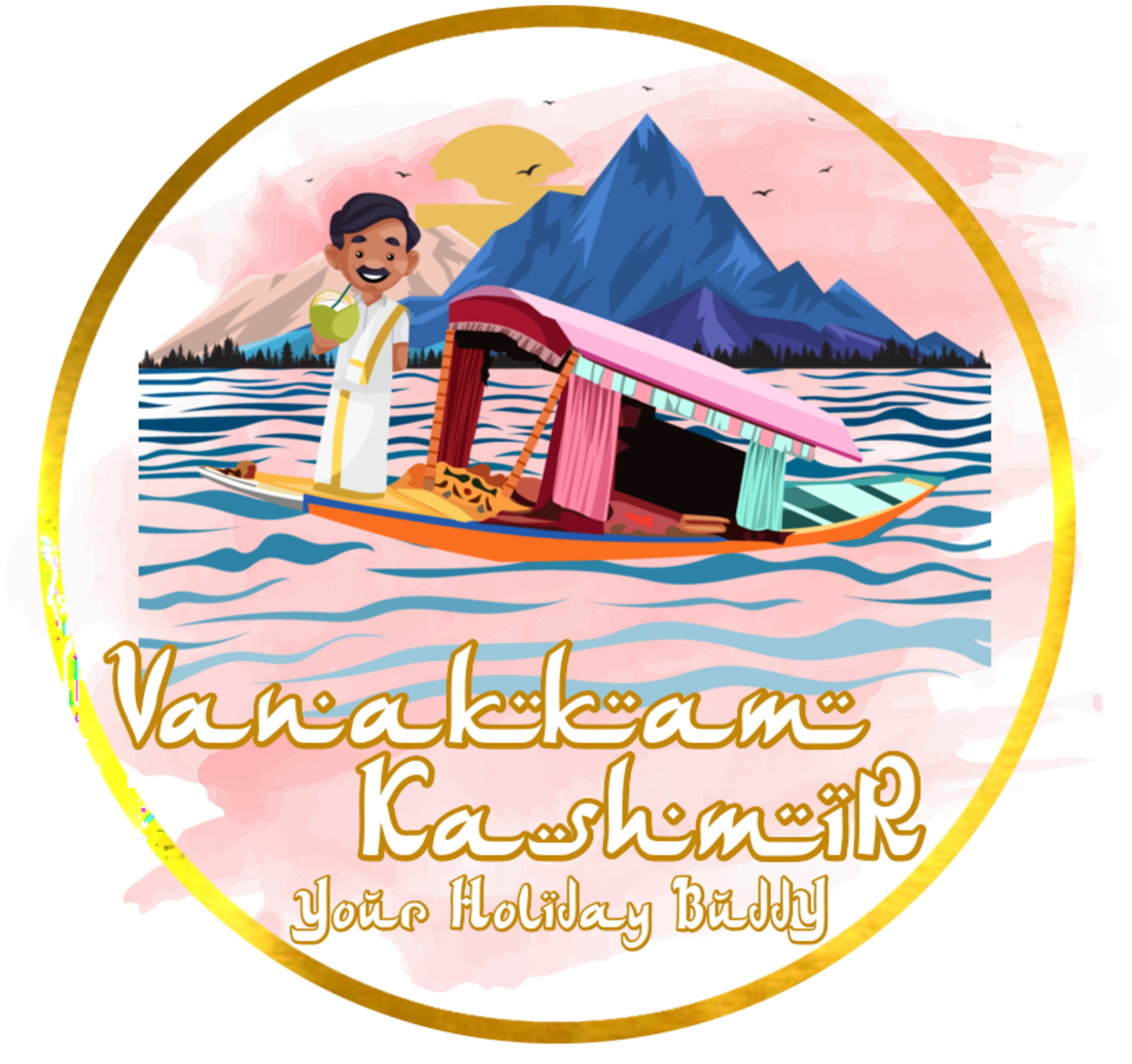 Vanakkam Kashmir Logo